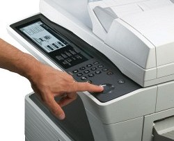 ovládací panel mfp