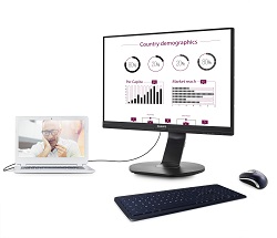 Philips 241B7QUPEB USB Docking 250px